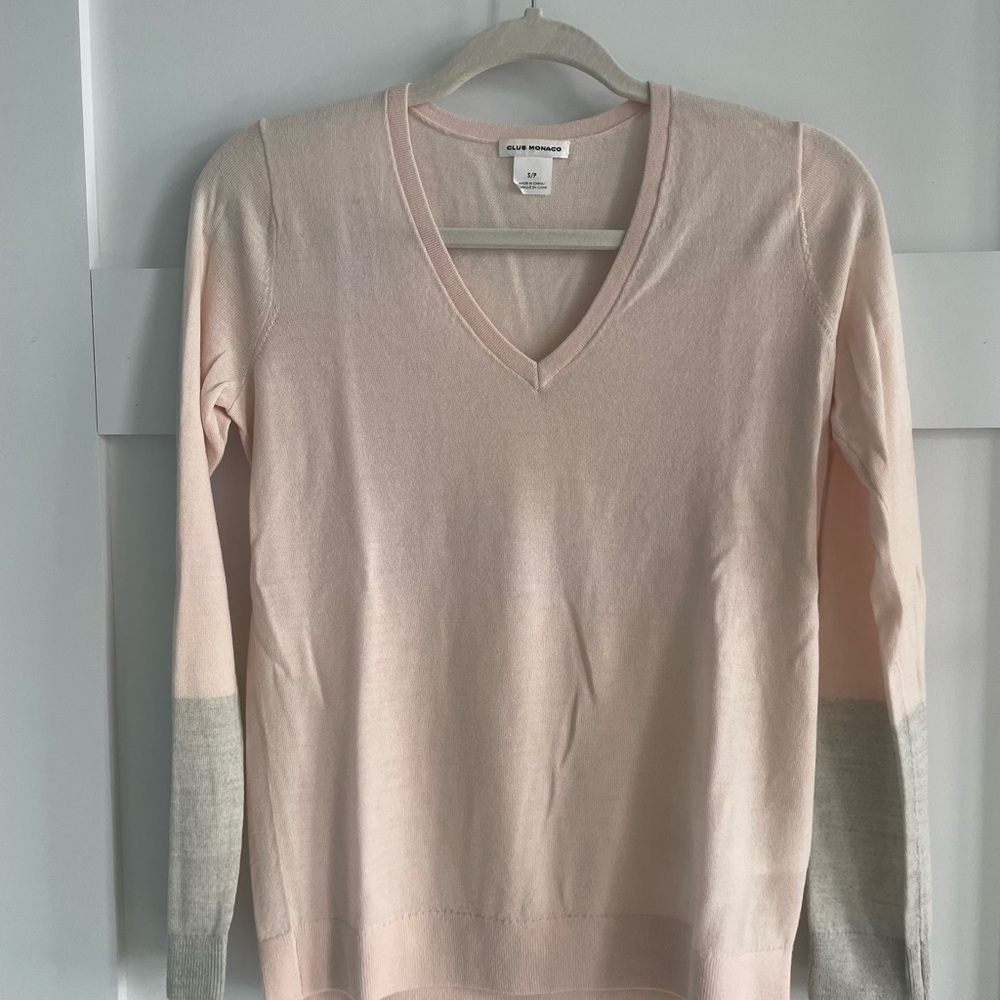 Club Monaco Blush Knit Top